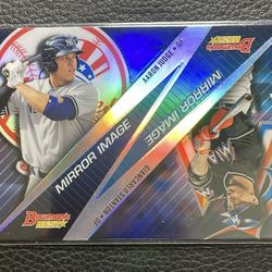 2015 Bowman’s Best Mirror Image - Aaron Judge/Giancarlo Stanton Prospect Card. N.Y. Yankees. 