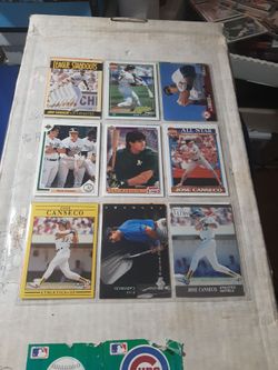 18 Jose Canseco Baseball Cards