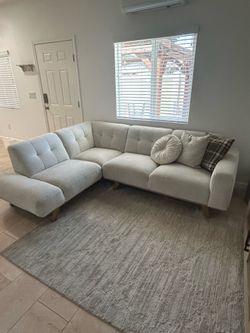 Beige couch from Ashley’s/ 2 sections L shaped couch.