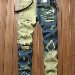 Men's Ripped Jeans. Sizes: 30-40