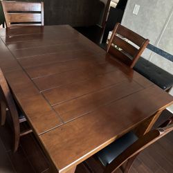6 Chair Dining Set And China Cabinet 