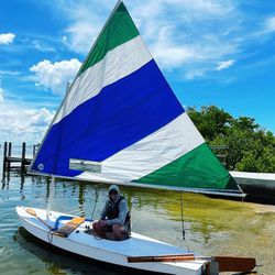 Sunfish Sailboat with Right On Trailer 