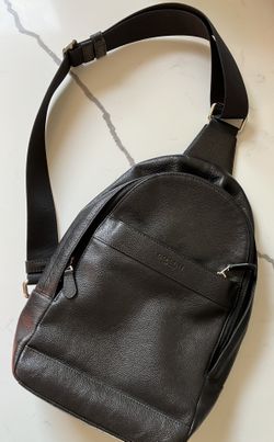 Leather Coach Sling Shoulder Bag