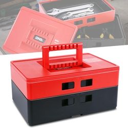 Lockable 2-Layer Tool Box w/Handle