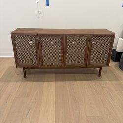 Media TV Stand w/ 4-Door Storage