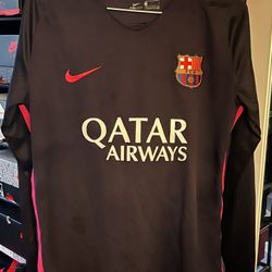 Fc Barcelona Long Sleeve Jersey Sz Small
