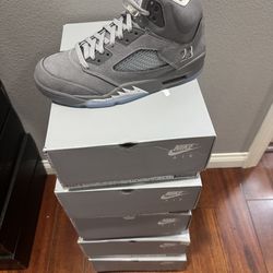 Air Jordan 5 Retro Wolf Grey (Multiple Sizes)
