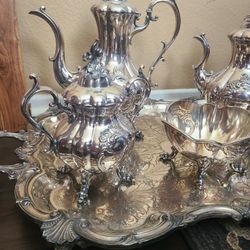 Large Vintage Silverplated Teaset