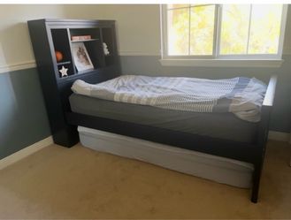 Navy Twin Bed