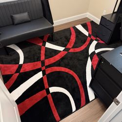 Abstract Area Rug – Like New – 6’6” x 9’2” – $100 OBO