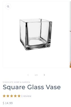 Glass Vases (x3)