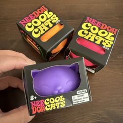 Needoh Cool Cats! Brand New Authentic!