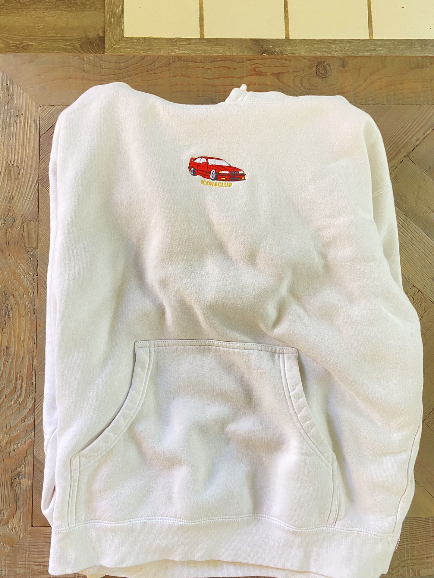 Icon Club White Hoodie