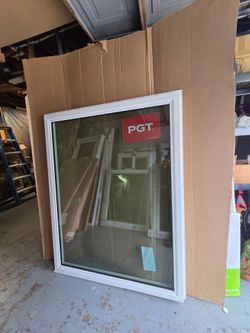 Brand New 48W x 62H PGT Impact Picture Windows