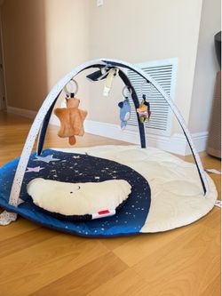 Skip Hop Tummy Time Mat, 3-in-1 Activity Baby Play Gym, Age 0-2y, Celestial Dreams