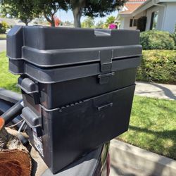 2 RV  Boat Battery Boxes 
