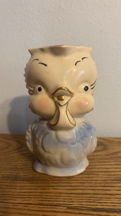 Vintage Shawnee Chick Pottery Pitcher