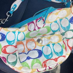 Coach Multicolored Hobo Handbag 