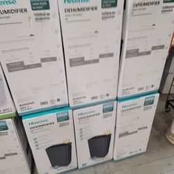 New Hisense 50 Pint Dehumidifiers All New In Sealed Factory Box.