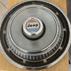 1970’s Vintage Jeep Wheel Cover With Hub Cap 15”
