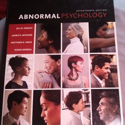 Abnormal Psychology Textbook