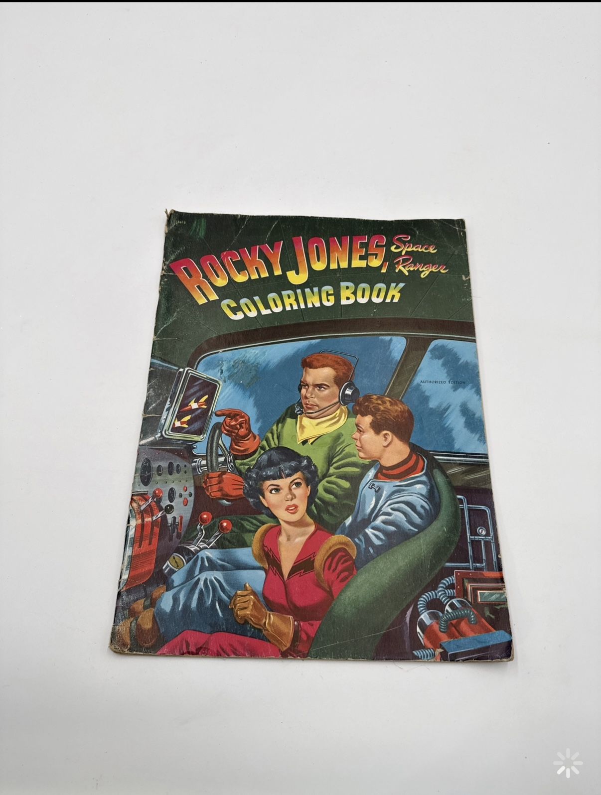 Rocky Jones Space Ranger 1951 Whitman Oversized Coloring Book Sci-Fi Space SCIFI
