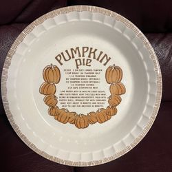 Pumpkin Pie Ceramic Baking Dish