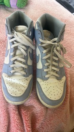 Blue Nike shoes