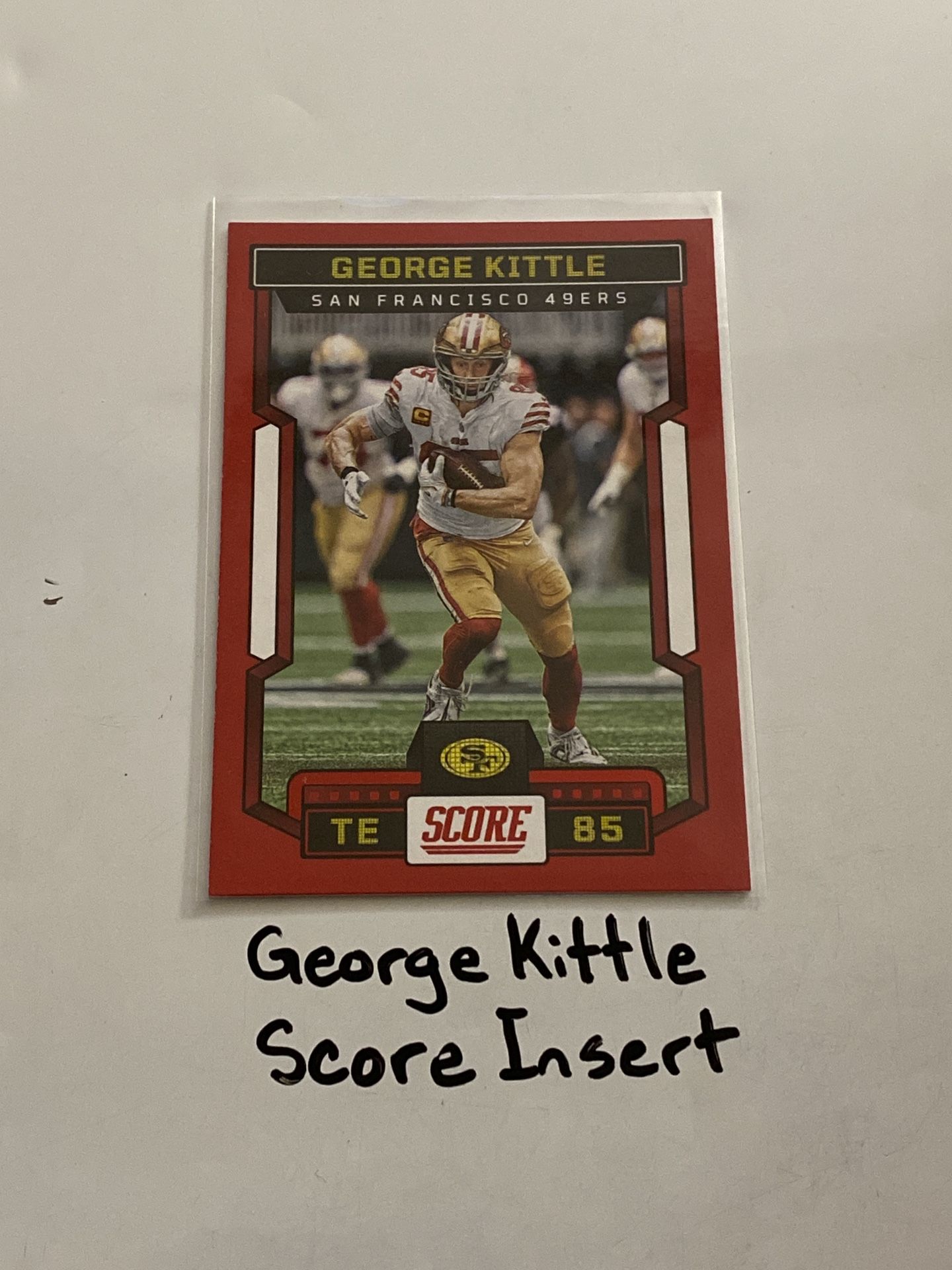 George Kittle San Francisco 49ers All-Pro TE Score Short Print Insert Card.