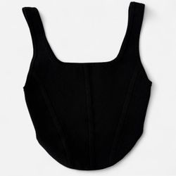 Babaton Black Sculpt Knit Tank Top (XS) *Aritzia*