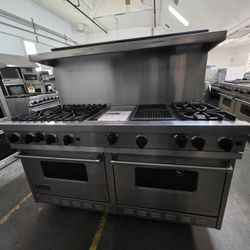 60" VIKING GAS RANGE STAINLESS STEEL 
