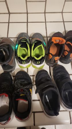 Kids Shoe And Boot Lot 5 Pairs Size 11 And 12