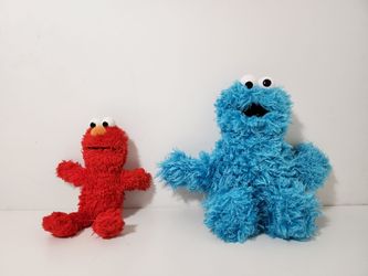 Sesame Street Cookie Monster Blue & Talking Elmo Red