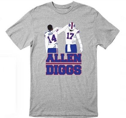 Buffalo Bills "Allen & Diggs T-shirt Men's Large 