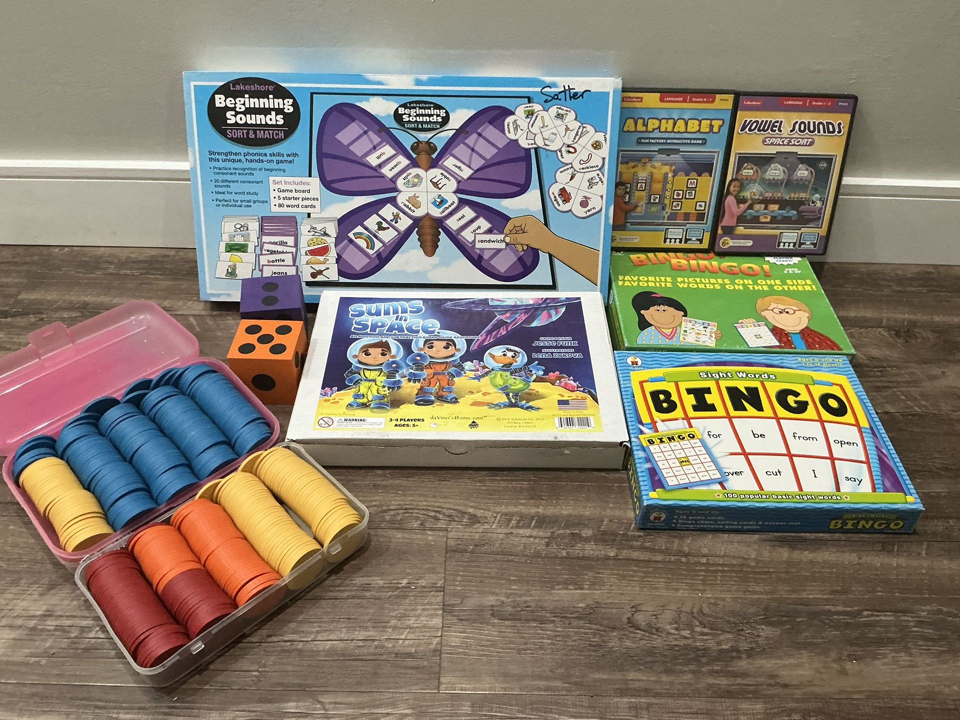 🌟 Ultimate Math & Literacy Games Bundle – Lakeshore, Sums in Space, Bingo & More! 🌟