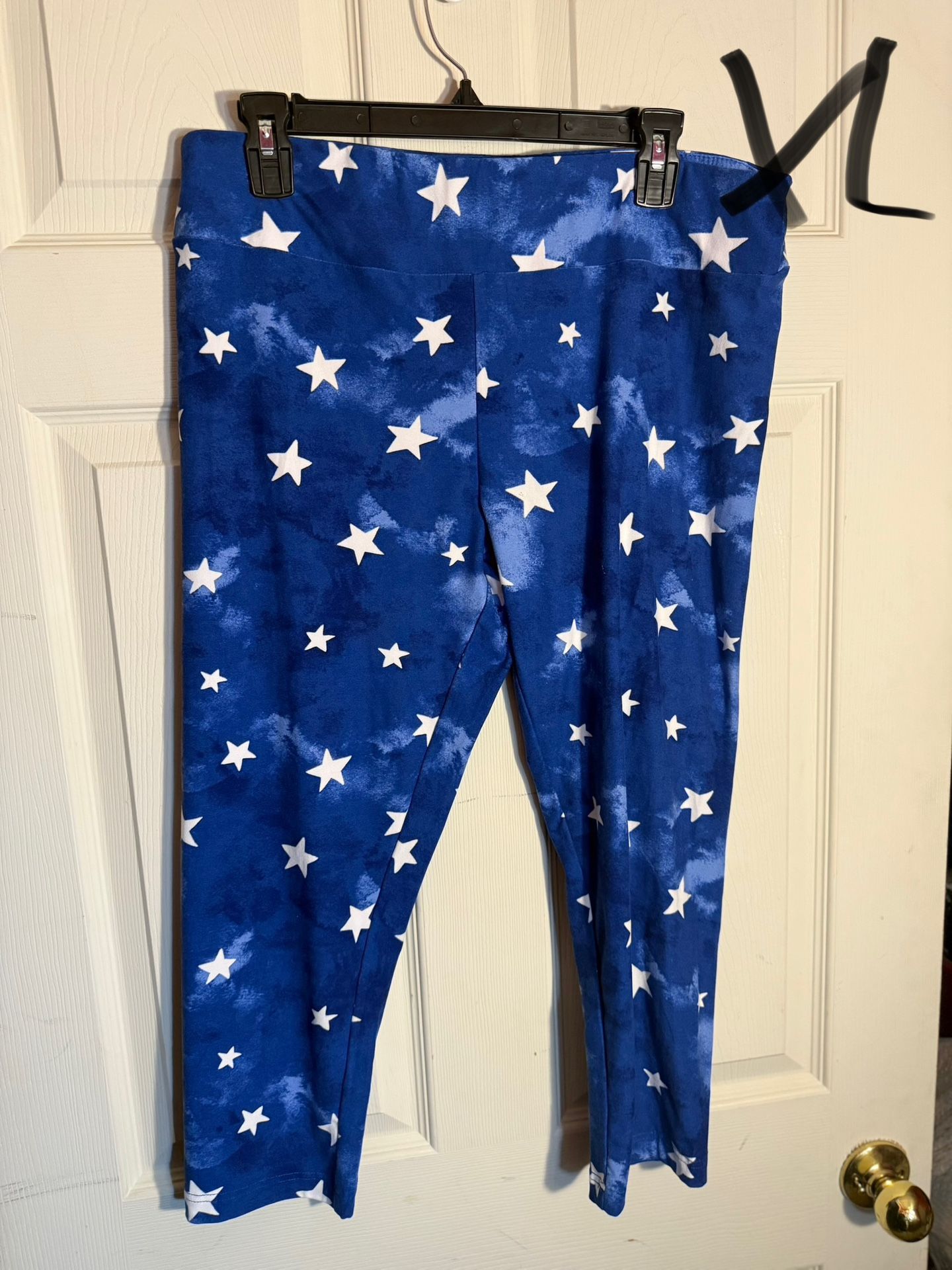 Women’s XL patriotic Blue Star Leggings