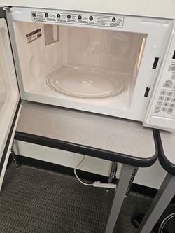 Microwave and Mini Fridge