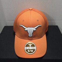Texas Longhorns Authentic Hat Cap Orange White Men Mesh Fitted S/M NWT