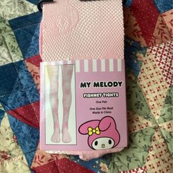 my melody fishnet tights