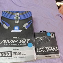 1000 Watt Wiring Kit And Line Output Converter 