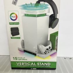LED Cooling Stand and Charging Station for Xbox Series X Console