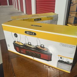Two Bella Triple Slow Cookers Buffet & Serve – $45 Each or $80 for both