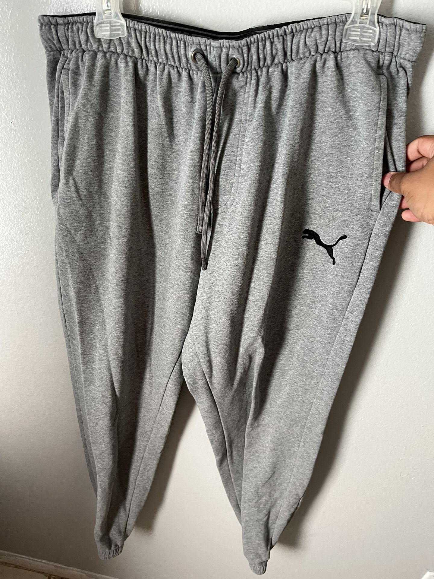 Grey Puma Joggers $5 Size: Large