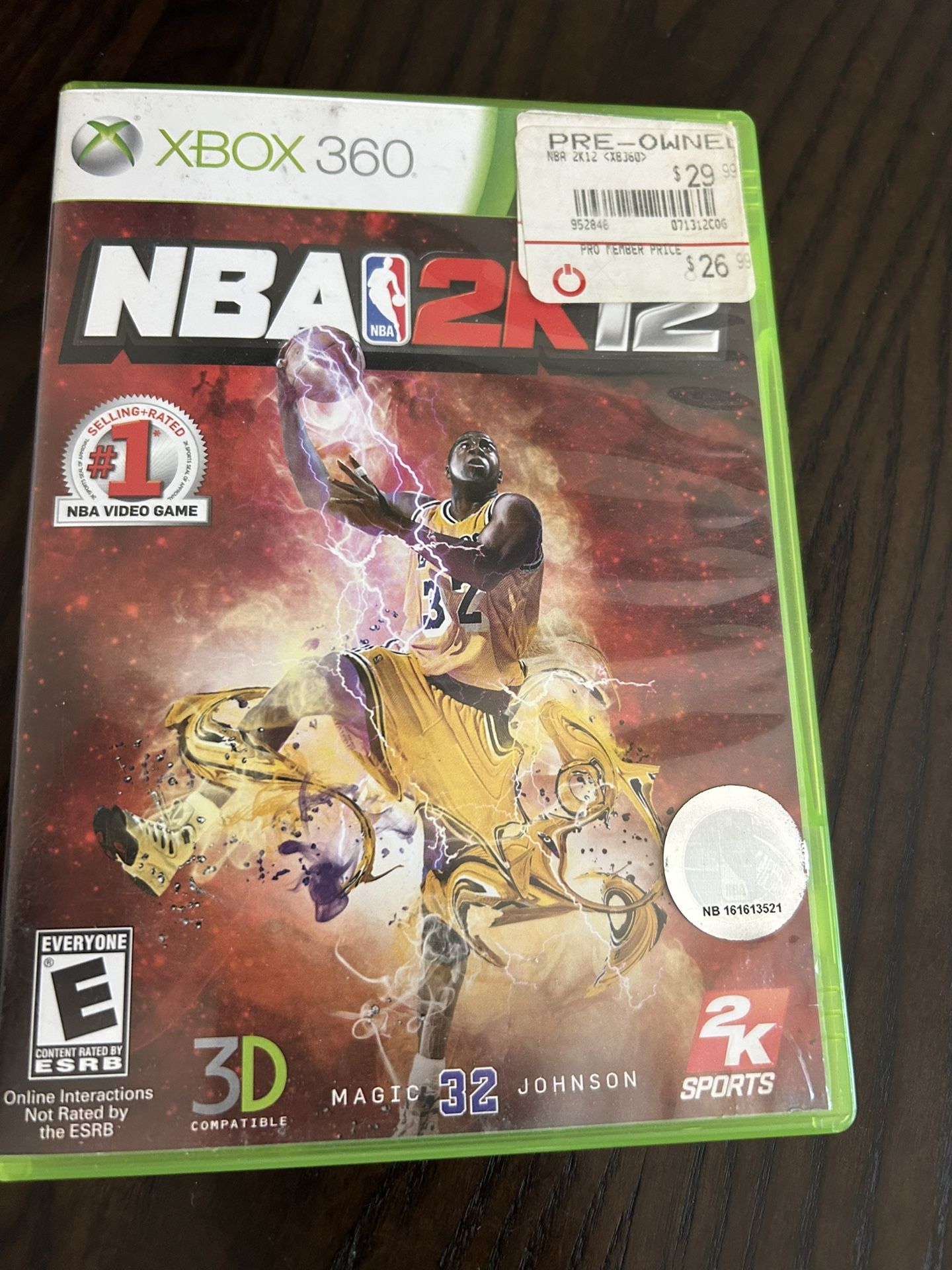 NBA 2K12 (Microsoft Xbox 360, 2011) Complete