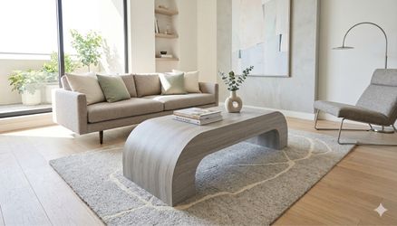 Friston Ash Modern Arch Coffee Table