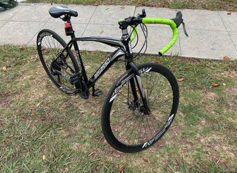 Begasso Road Bike Black Green Drop Bar