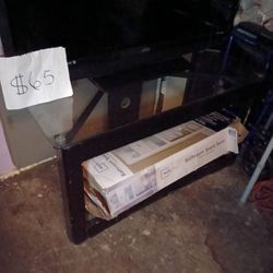 LG tv and entertainment center