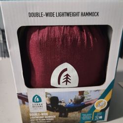 Double Wide Light Weight Hammock Red