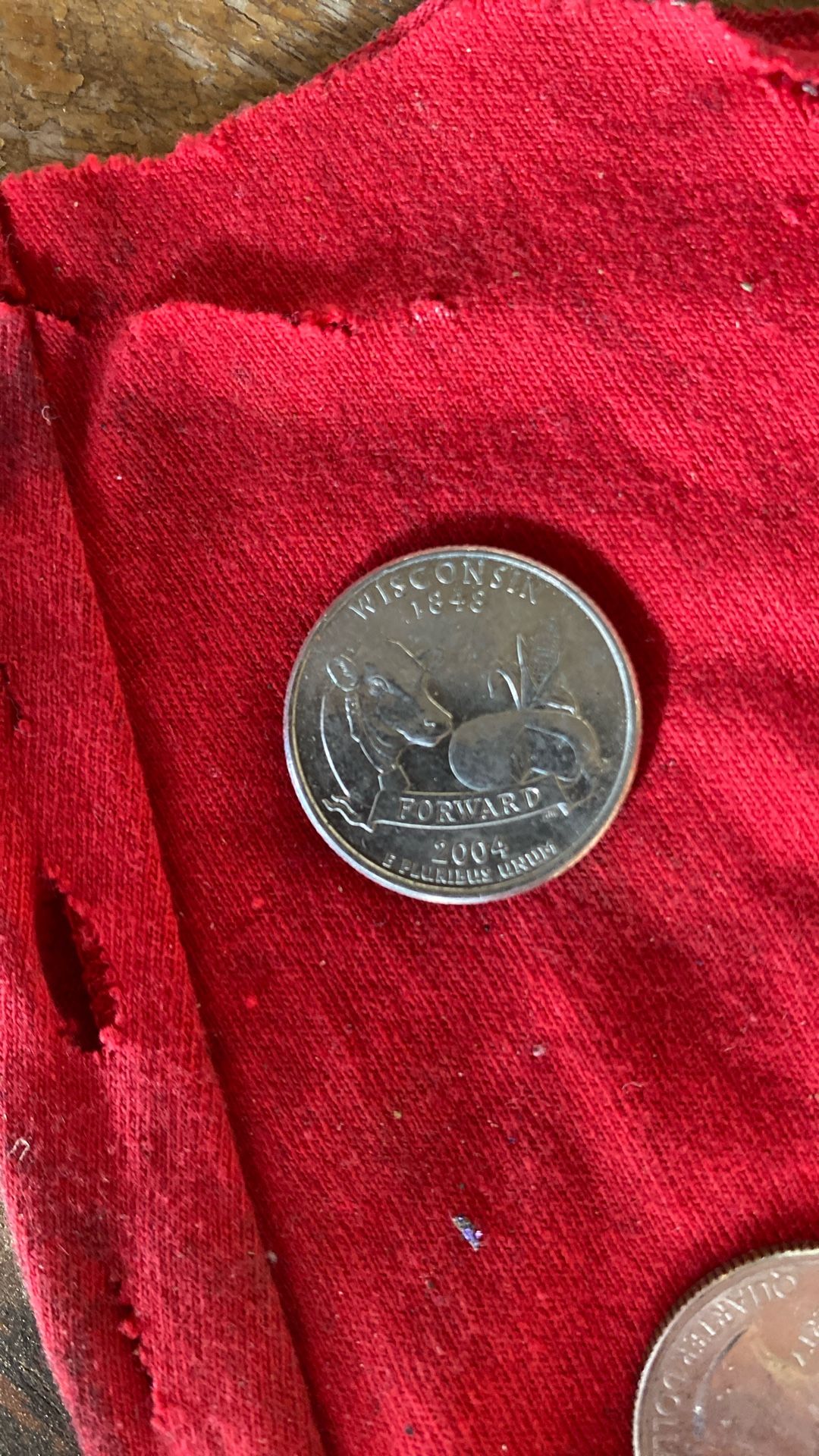 2004 Wisconsin Quarter Error coin