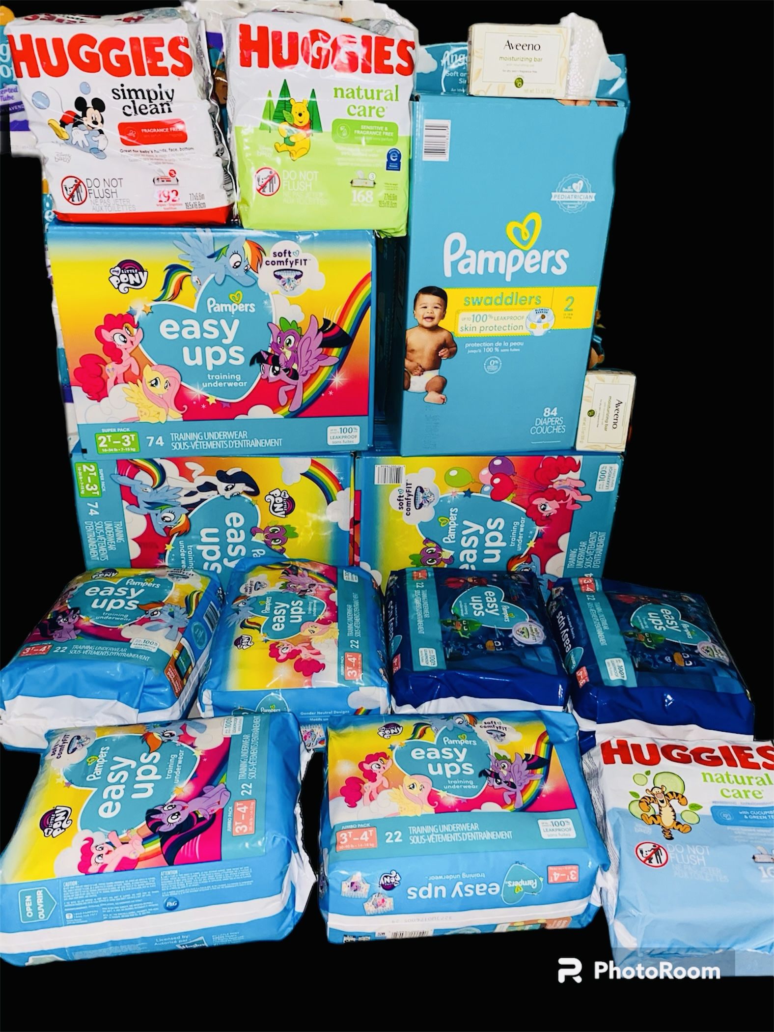 Pamper Brand Diaper Bundle Size 2t-3t,2 ,3t-4t